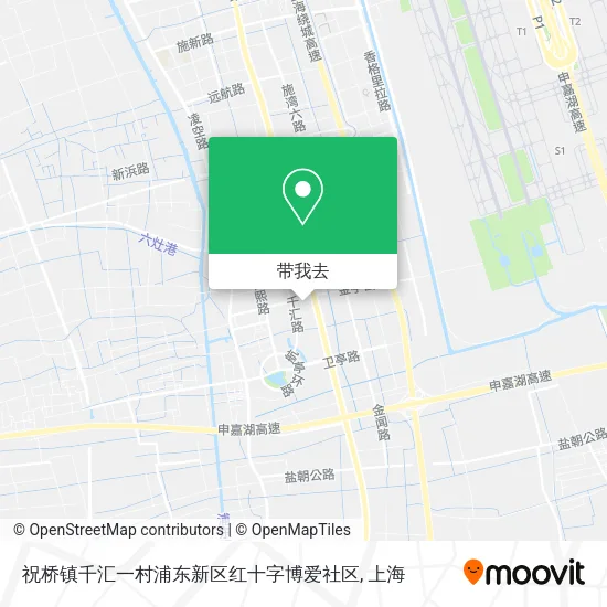祝桥镇千汇一村浦东新区红十字博爱社区地图