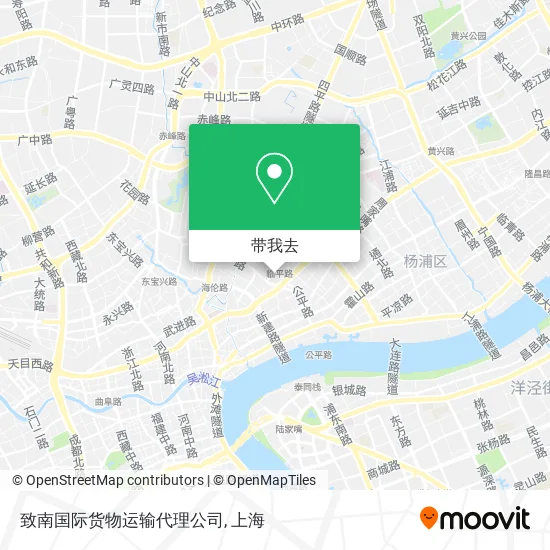 致南国际货物运输代理公司地图