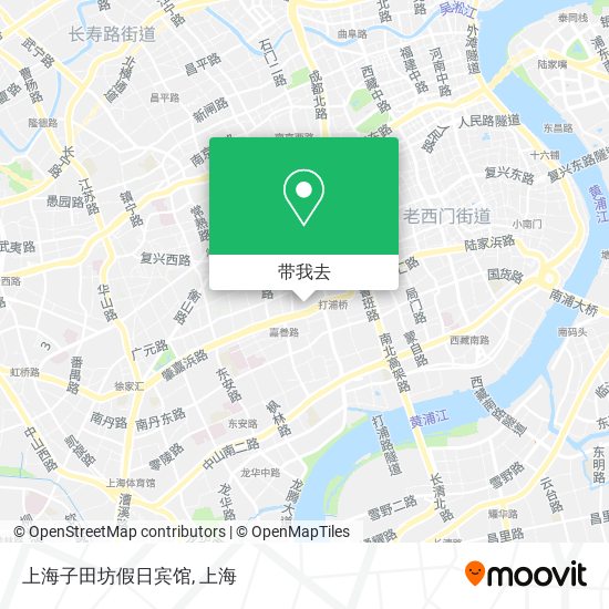 上海子田坊假日宾馆地图