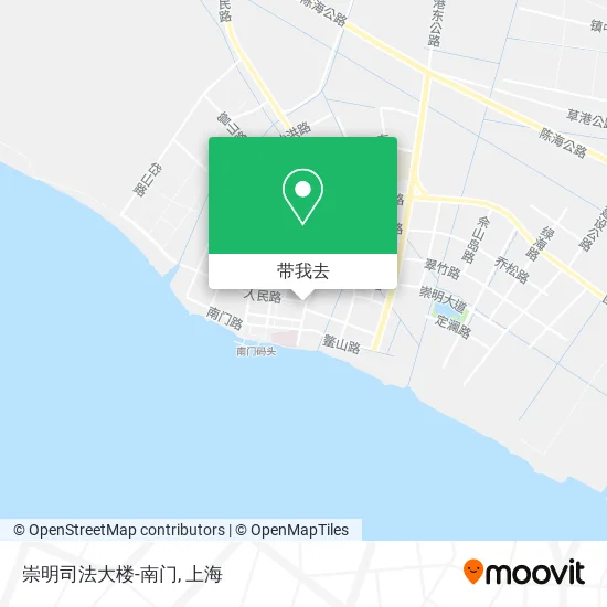 崇明司法大楼-南门地图