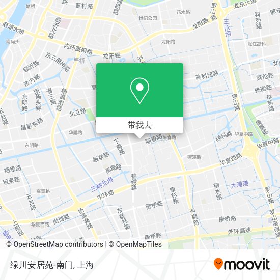 绿川安居苑-南门地图