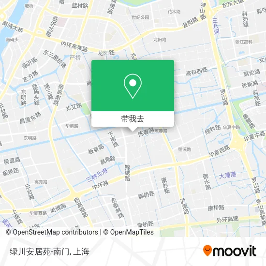 绿川安居苑-南门地图
