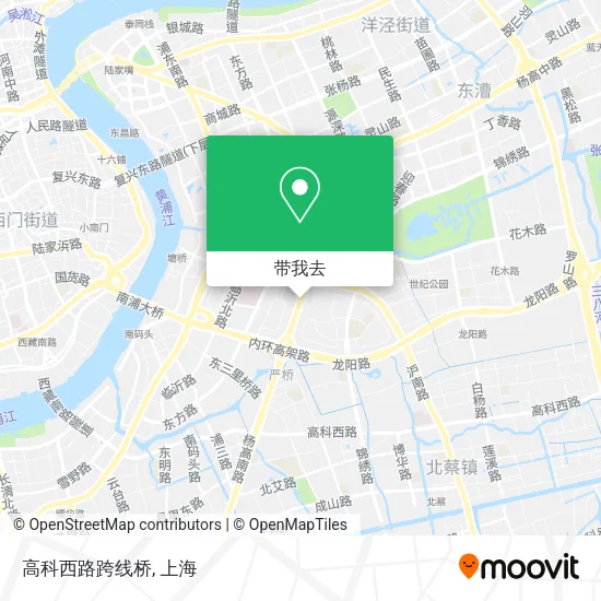 高科西路跨线桥地图