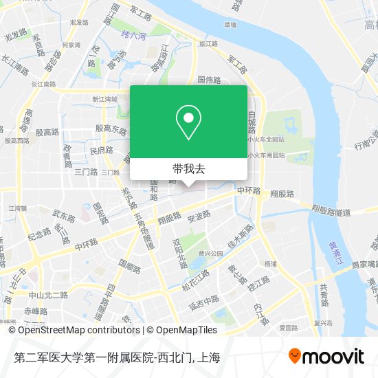 第二军医大学第一附属医院-西北门地图