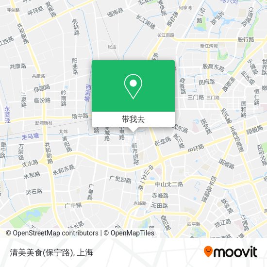 清美美食(保宁路)地图