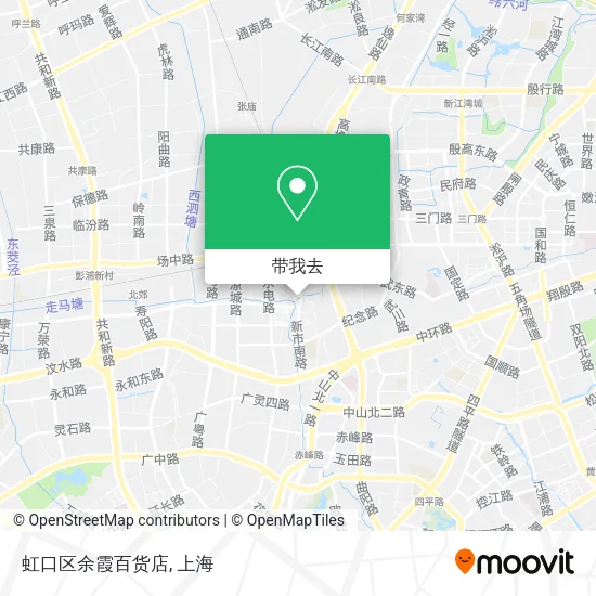 虹口区余霞百货店地图