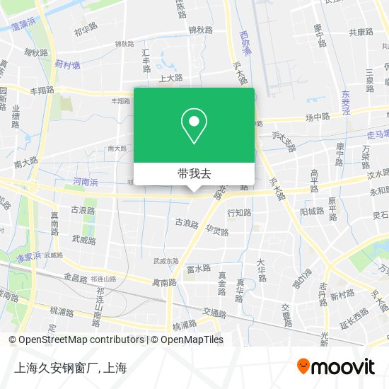 上海久安钢窗厂地图