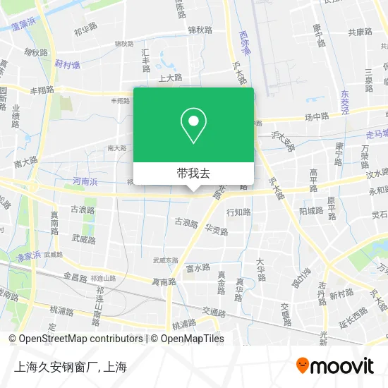 上海久安钢窗厂地图