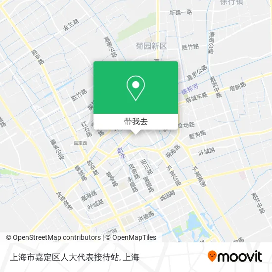 上海市嘉定区人大代表接待站地图