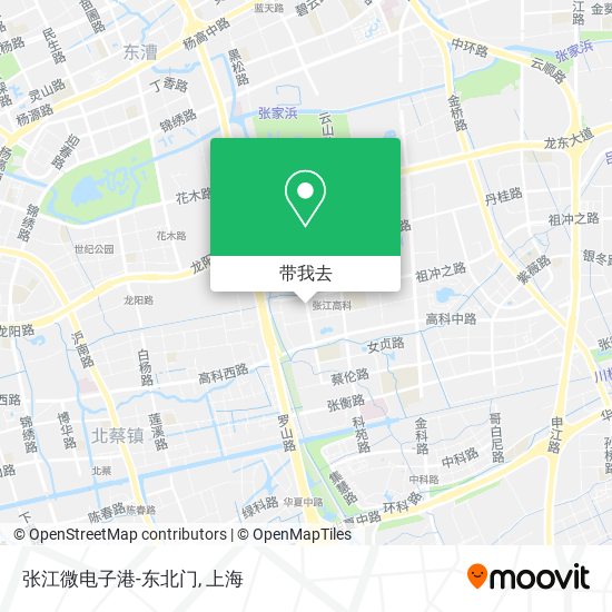 张江微电子港-东北门地图