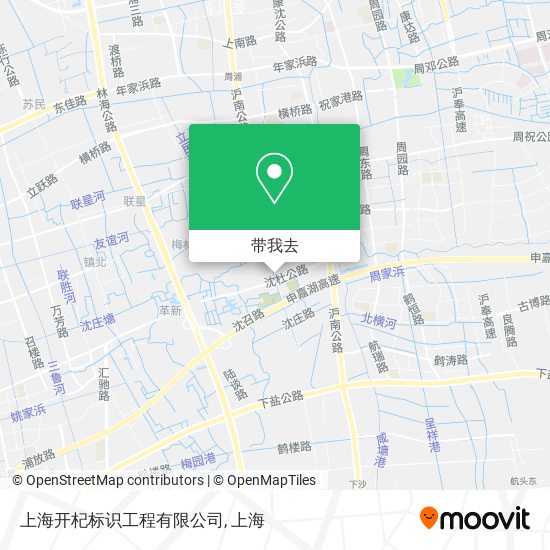 上海开杞标识工程有限公司地图