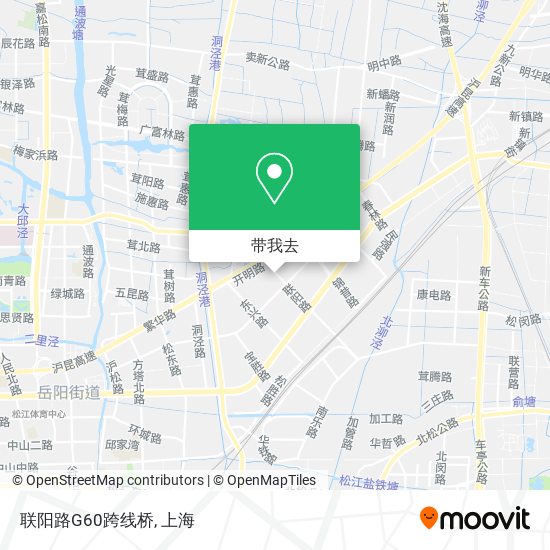 联阳路G60跨线桥地图