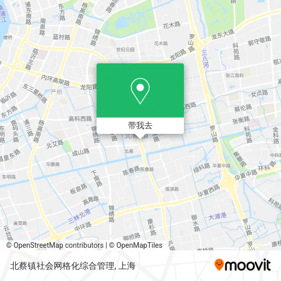 北蔡镇社会网格化综合管理地图