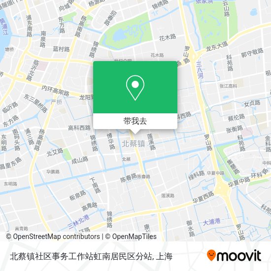 北蔡镇社区事务工作站虹南居民区分站地图