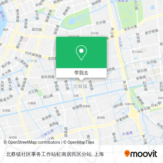 北蔡镇社区事务工作站虹南居民区分站地图