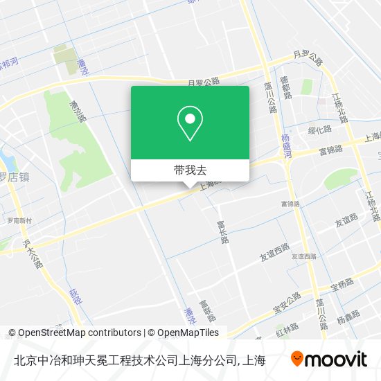 北京中冶和珅天冕工程技术公司上海分公司地图