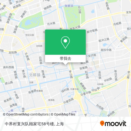 中界村复兴队顾家宅58号楼地图