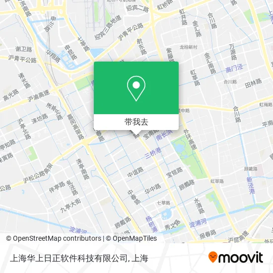 上海华上日正软件科技有限公司地图
