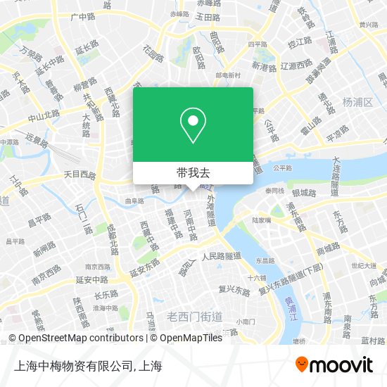 上海中梅物资有限公司地图