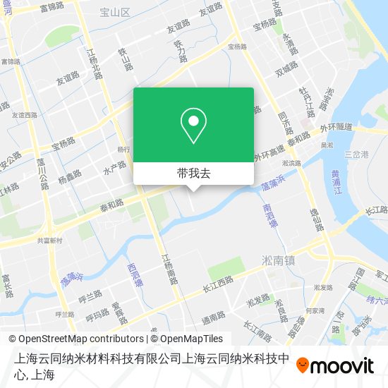 上海云同纳米材料科技有限公司上海云同纳米科技中心地图