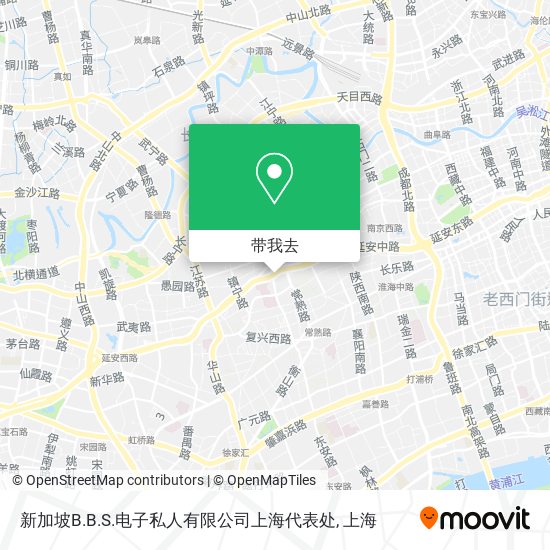 新加坡B.B.S.电子私人有限公司上海代表处地图