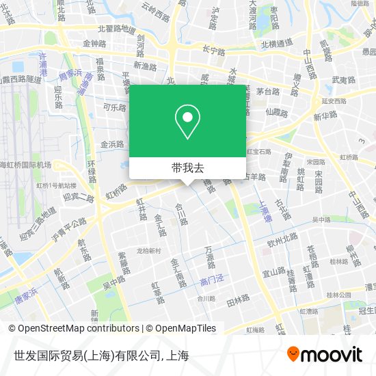 世发国际贸易(上海)有限公司地图