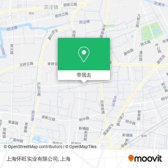 上海怀旺实业有限公司地图