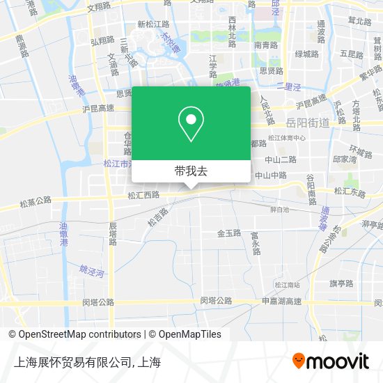 上海展怀贸易有限公司地图