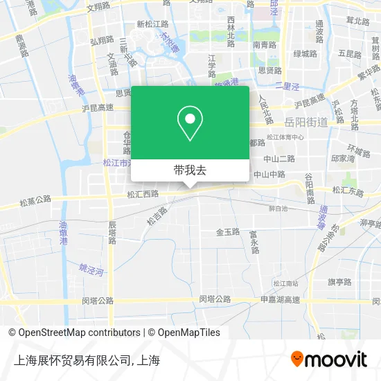 上海展怀贸易有限公司地图