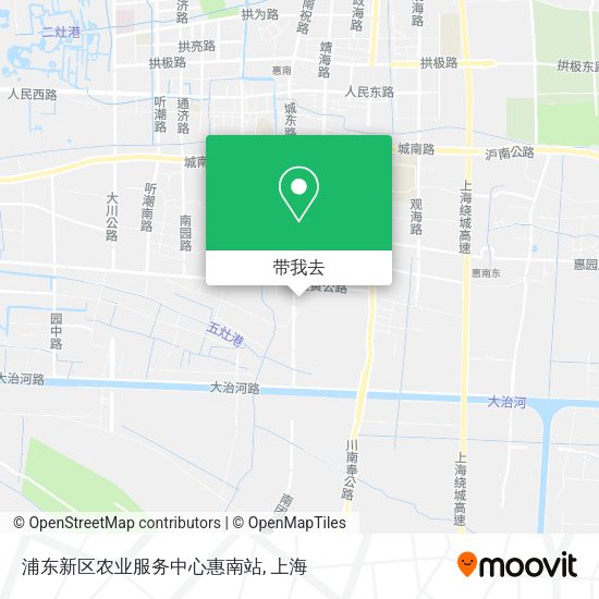 浦东新区农业服务中心惠南站地图