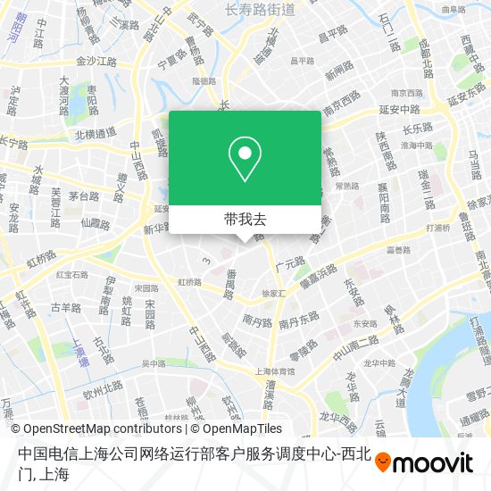 中国电信上海公司网络运行部客户服务调度中心-西北门地图