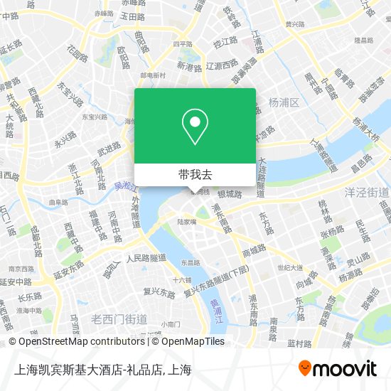 上海凯宾斯基大酒店-礼品店地图