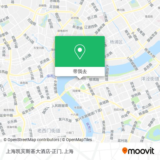 上海凯宾斯基大酒店-正门地图