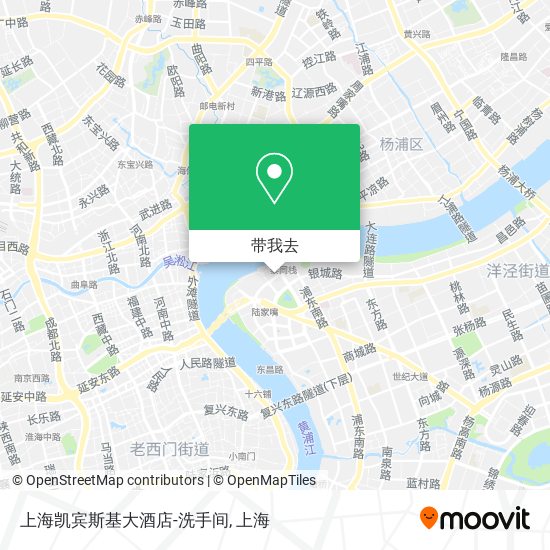 上海凯宾斯基大酒店-洗手间地图
