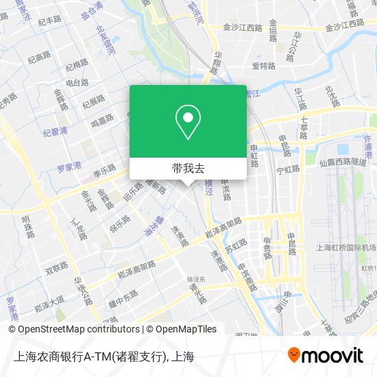 上海农商银行A-TM(诸翟支行)地图