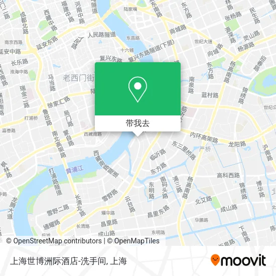 上海世博洲际酒店-洗手间地图