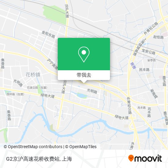 G2京沪高速花桥收费站地图