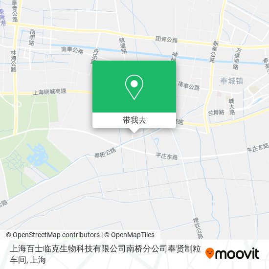 上海百士临克生物科技有限公司南桥分公司奉贤制粒车间地图