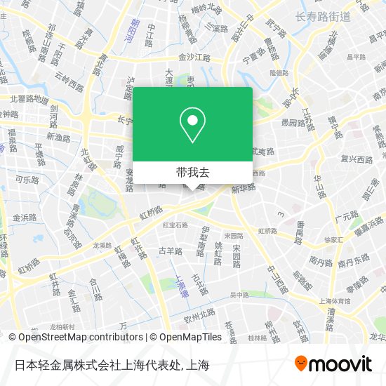 日本轻金属株式会社上海代表处地图