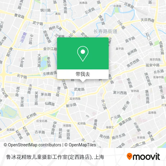 鲁冰花精致儿童摄影工作室(定西路店)地图