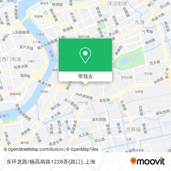 东环龙路/杨高南路1228弄(路口)地图
