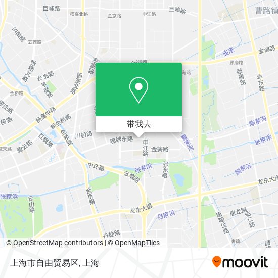 上海市自由贸易区地图