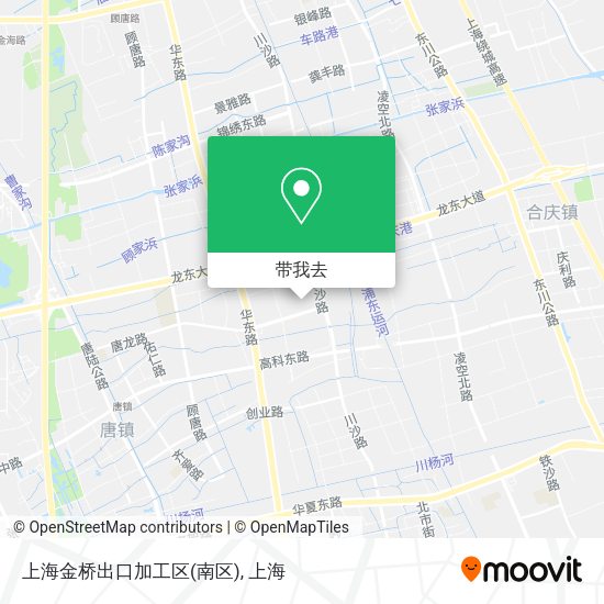 上海金桥出口加工区(南区)地图
