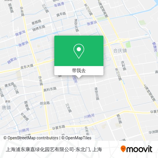 上海浦东康嘉绿化园艺有限公司-东北门地图