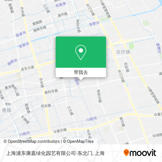 上海浦东康嘉绿化园艺有限公司-东北门地图