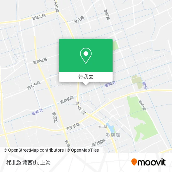 祁北路塘西街地图
