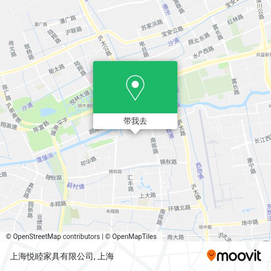 上海悦睦家具有限公司地图