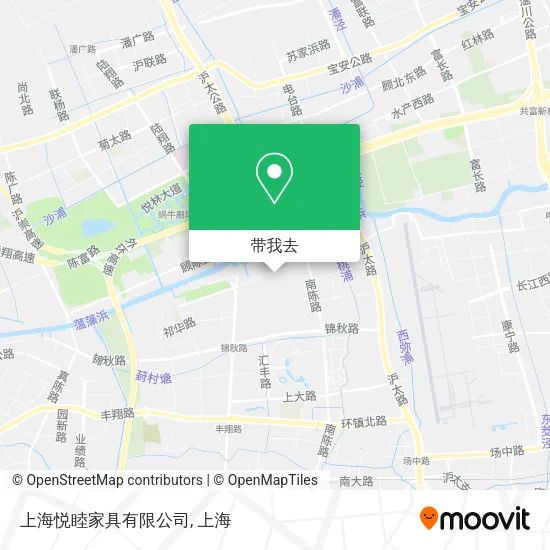 上海悦睦家具有限公司地图
