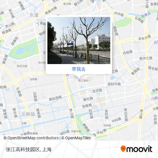 张江高科技园区地图