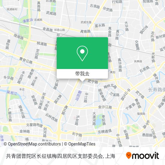 共青团普陀区长征镇梅四居民区支部委员会地图
